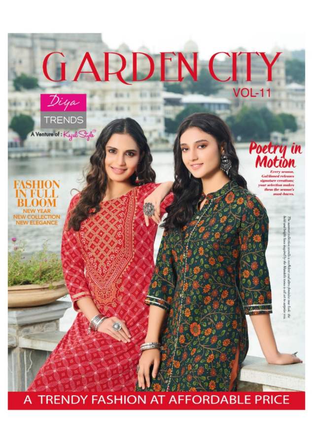 Gardencity 11 Fancy Ethnic Wear Rayon Designer Kurti Latest Collection